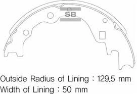 SANGSIN SA044 ARKA KAMPANA PABUÇ BALATA KIA BESTA 2.2L R2 92-98 / MAZDA E2200 2.2L R2 RF 91-> 0K72A2638Z-K0BL12638Z-0K70Y2638Z ürün görseli 1