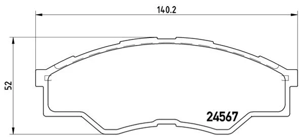 SANGSIN SP1276 ÖN FREN BALATA TOYOTA HILUX 2.5L 2KDFTV KUN15 VIGO 4x2 08-09 044650K160-04465YZZQA-044650K010 ürün görseli 1