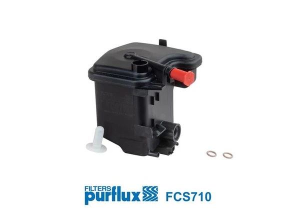 PURFLUX FCS710 YAKIT FİLTRESİ PARTNER-206-207-307-308-407-BERLINGO-C2-C3-C4-C5-FIESTA-FOCUS-C-MAX-TEPEE 1.6HDI 1254391-1458065-1901.81-1901.95 ürün görseli 1