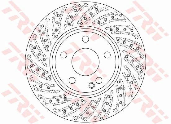 TRW DF6262S FREN DISKI ON MERCEDES W176 W246 C117 X117 X156 A2464212512 ürün görseli 1