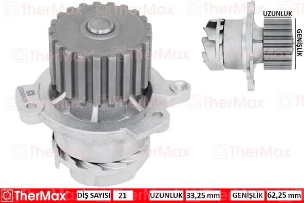 THERMAX T01.103 DEVİRDAİM LADA VEGA 110 1.5 16V T 21121307015-21121307010 ürün görseli 1