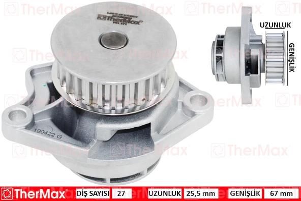 THERMAX T01.171 DEVİRDAİM POLO 00-12 1.4 16V - IBIZA-CORDOBA-FABIA 1.4 16V 04-10 AHW-BBY-BKY-CGL T 036121005S-036121008K-036121005E ürün görseli 1