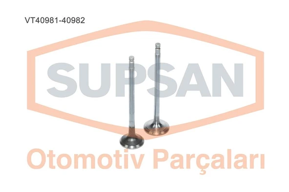 SUPSAN VT40981-40982 SUBAP EMME EGZOZ NISSAN XTRAIL-ALMERA 2.2 16V YD22 DDTİ 13201AD21A-13202AD20A ürün görseli 1