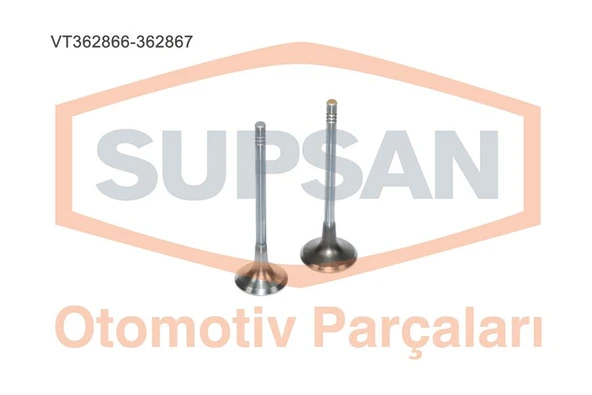 SUPSAN VT362866-362867 SUBAP TAKIMI EMME EGZOZ P206-P207-P208-P301-P307-P308-P407-P508-P2008-P3008-P5008-PARTNER-BERLINGO-E XPERT-RIFTER-JUMPY-C2-C3-C3-C4-C5-XSARA-DS3-DS4-DS5 1.6 HDI EURO5 DV6C FOCUS ürün görseli 1