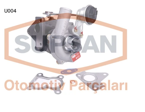 SUPSAN U004 TURBO KOMPLE CLIO II 01>SYMBOL 01>KANGOO 02>MEGANE II 03> SCENIC II 03> ALMERA-MICRA 03> 1.5DCİ K9K 80 BG 7701473673-8200189536-8200119854 ürün görseli