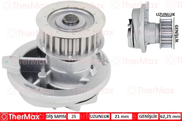 THERMAX T01.172 DEVİRDAİM ASTRA F-VECTRA A-OMEGA A 1.8-2.0 95-98 -FRONTERA PA577 T 1334054-90444123-90444123-R1160031 ürün görseli 1
