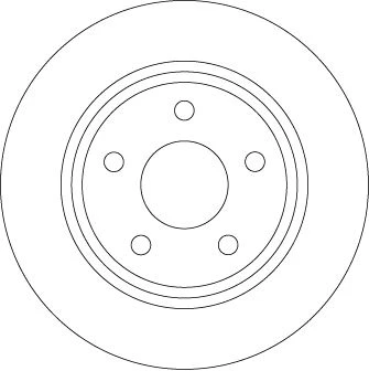 TRW DF6556 ARKA FREN DISK AYNA FOCUS IV 17> JX612A315AEA-2196429 ürün görseli 1