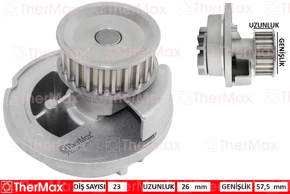 THERMAX T01.203 x DEVİRDAİM ASTRA G-H-VECTRA B-C-MERIVA-ZAFIRA 1.8-1.8 16V PA727 T 1334135-6334036 ürün görseli 1