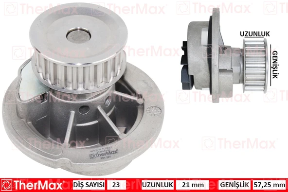 THERMAX T01.161 DEVİRDAİM ASTRA G-VECTRA B-C-CORSA C-ZAFIRA-COMBO 05>1.4 16V-1.6 16V X14-Z14-X16-Z16 PA541A T 1334077-6334035-9199592-93182038 ürün görseli 1