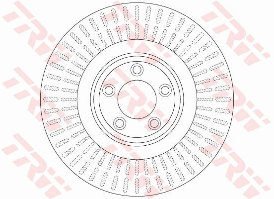 TRW DF6146S FREN DISKI ON JAGUAR XJ X351 XJ X350 X358 XF I X250 S-TYPE II X200 F-TYPE X152 C2C25337 ürün görseli 1