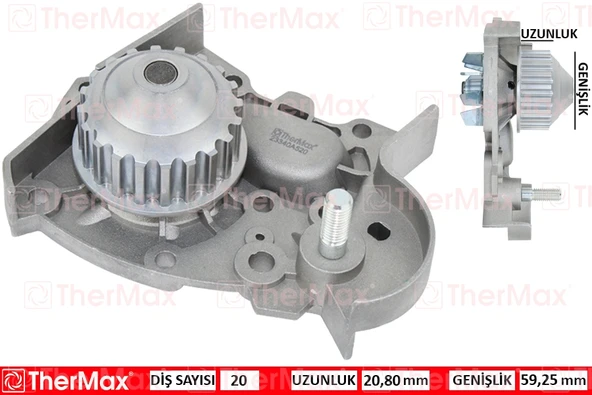 THERMAX T01.176 DEVİRDAİM KNG 97>CLIO II 98-05 MGN 96> E7J RN-RT-RXE 1.4 PA633 T 8200146301-7700866518 ürün görseli 1