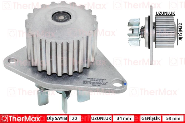 THERMAX T01.218 DEVİRDAİM P106 I-II-206-PARTNER-BERLINGO-C15-SAXO-XSARA 96> 1.4 PA628 T 1207.18-1201.E3-1207.23-9617376980 ürün görseli 1