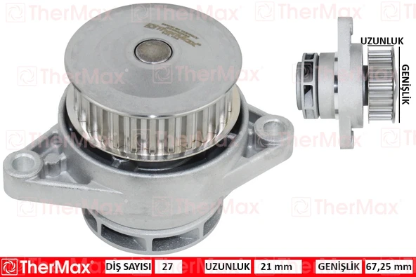 THERMAX T01.194 DEVİRDAİM GOLF III-POLO-CORDOBA-IBIZA 1.6 75 HP 98-02 AEE-AEX-ALM T 030121005N-030121008K-030121005T ürün görseli 1