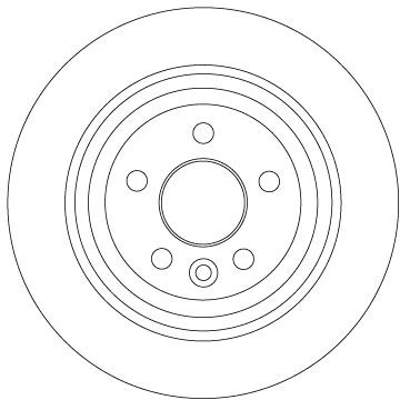 TRW DF6913 FREN DISKI ARKA FREELANDER 2 L359 06>14 LR039935 ürün görseli 1