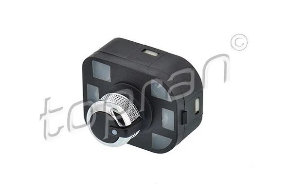 TOPRAN 114917001 755 AYNA AYAR KUMANDA DÜĞMESİ ISITMALI SİYAH-5PR A3-A6-A8-Q7 4F0959565-4F0959565A ürün görseli 1