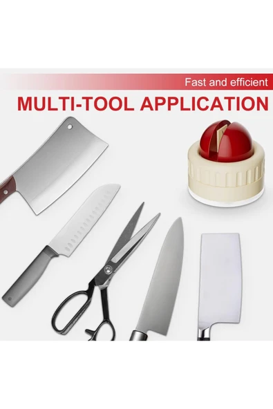 Mucit Home Masa Tezgah Fayans Üstüne Vantuzlu Bıçak Bileme Aparatı Bıçak Bileyici Satır Bileyici - Resim 5