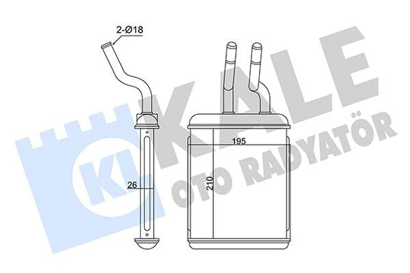 KALORİFER ALFA ROMEO 156-GTV-SPIDER HEATER CORE  60779451 ürün görseli