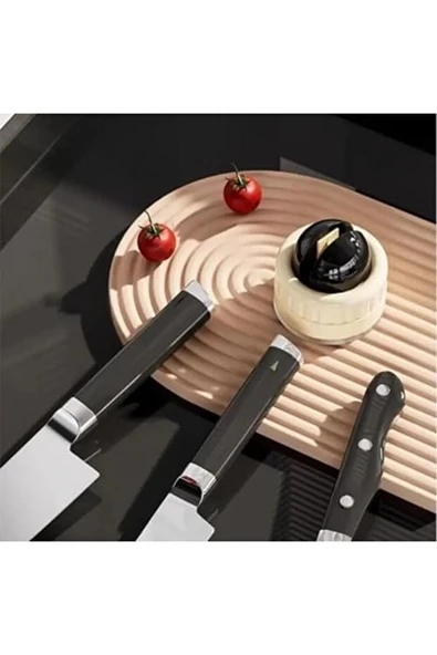 Mucit Home Masa Tezgah Fayans Üstüne Vantuzlu Bıçak Bileme Aparatı Bıçak Bileyici Satır Bileyici - Resim 6