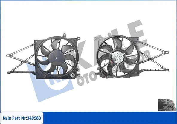 RADYATÖR FAN MOTORU DAVLUMBAZLI ASTRA G 98>ZAFIRA A 1.2/1.4 16V 1.6I 98>  24431825-1341344-90570739-1341299 ürün görseli