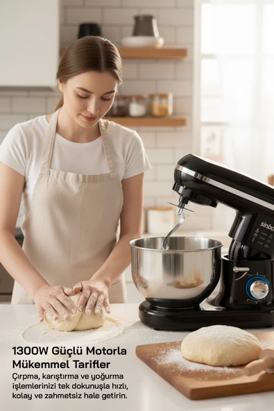 Sinbo SMX-2770 Standlı Mikser-Siyah - Resim 2