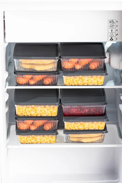 Porsima 1169 4lü Nofrost Buzdolabı Saklama Kabı Oragnizer Antrasit - Resim 3