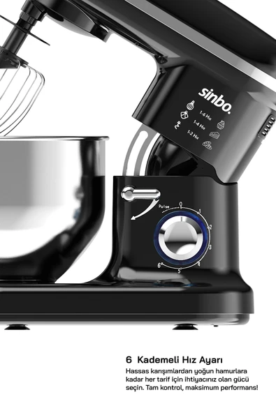 Sinbo SMX-2770 Standlı Mikser-Siyah - Resim 7