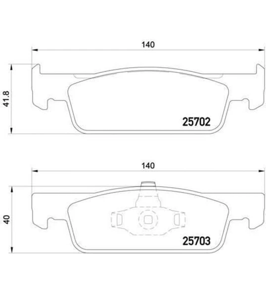 ÖN FREN BALATASI RENAULT CLIO IV 12> SYMBOL III 13> DACIA SANDERO II 13> LOGAN MCV II 14> LOGAN II 13> 0.9TCe 1.0SCe 1.2 1.2TCe 1.5dCi 1.6  410605536R-410604682R ürün görseli