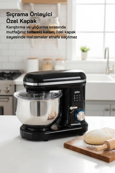 Sinbo SMX-2770 Standlı Mikser-Siyah - Resim 3