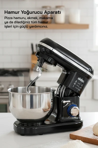 Sinbo SMX-2770 Standlı Mikser-Siyah - Resim 5