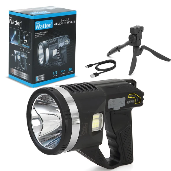Tripod Şarjlı Güvenlik Feneri WT-416 - Resim 4