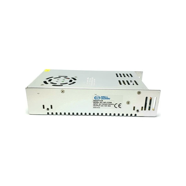 12V 30A Adaptör Metal Kasa Fanlı - 5