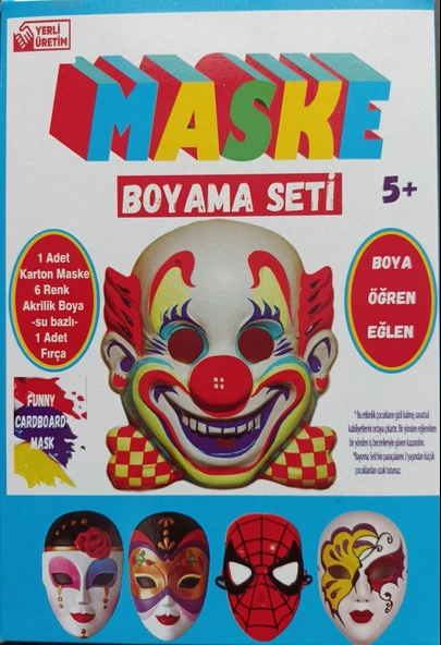 Maske Boyama Seti Karton ürün görseli 1