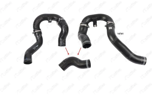 TURBO HORTUMU KÜÇÜK FIAT DOBLO II 1.3 MJTD 09 >  51832981 ürün görseli