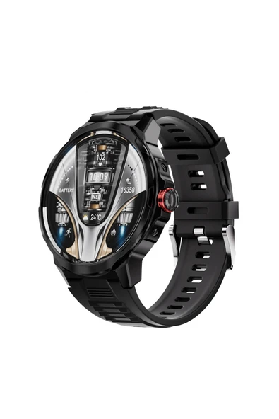 1.93" Super Amoled Ekran Metal ve Silikon Kordonlu Uzun Şarj Süresi Su Geçirmez Akıllı Saat Android İos 2024 - 7