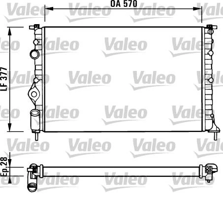 VALEO 731379 RADYATÖR RENAULT MEGANE 7700838135 ürün görseli 1