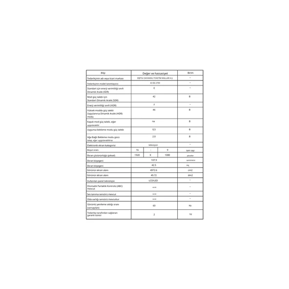 Dijitsu 43 DG 27000 43'' 109 Ekran Uydu Alıcılı Full HD DLED Google TV - Resim 4