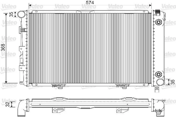 VALEO 733135 MOTOR SU RADYATORU MERCEDES W201 85>93 KLIMALI / OTOMATIK SANZIMAN A2015004103 ürün görseli