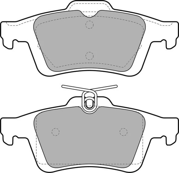 VALEO 9005009 ARKA BALATA FOCUS II CMAX 03> CONNECT 02> LAGUNA III 07> OPEL VECTRA C 02> SIGNUM 03> CITROEN C5 08> PEUGEOT P508 10>18 1647875980-4254.A8 3M512M008AC-440601689R-93192623 ürün görseli 1