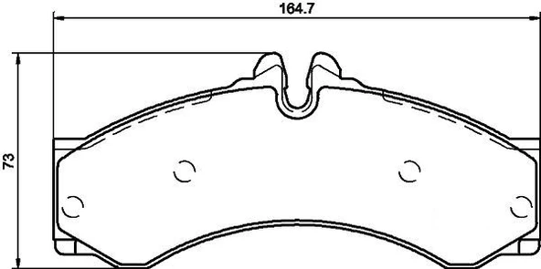VALEO 670966 FREN BALATASI ON ARKA MERCEDES SPRINTER B901>B904 . VW LT 28-35-46 A0044202420-2D0698151A ürün görseli 1
