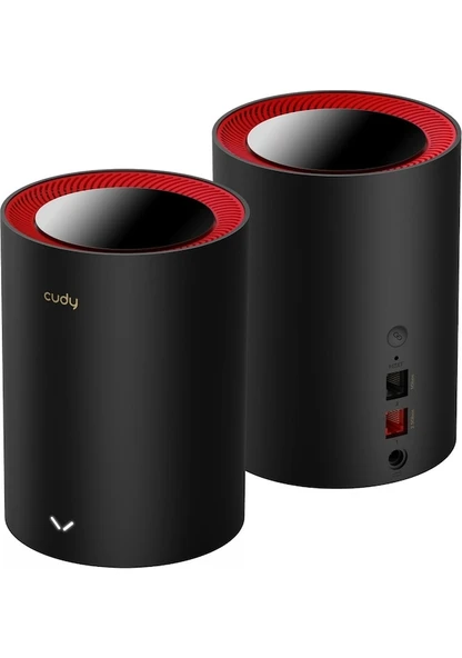 Cudy AX3000 Wi-Fi 6 Mesh 2.5G Solution 2-Pack, Dual-Band,  Chipset MT7981BA+MT7976CN+RTL8221B, 802.11ax/ac/a/b/g/n,  2402Mbps at 5GHz + 574Mbps at 2.4GHz,  2.5G WAN+GE LAN, 5 internal antennas,  MU-MI