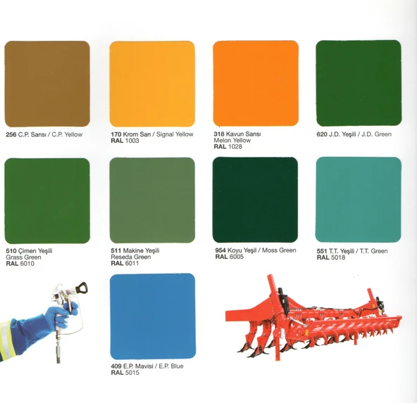 Polisan Rapid Boya 15 Kg ( Kartela Renkleri ) - Resim 3