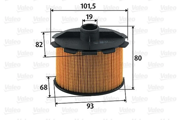 VALEO 587905 YAKIT FİLTRESİ PARTNER-P206-P306 BERLIN-JUMPY- XSARA-SCUDO-COROLLA 00-02 1.9D 98> DW8 1906.48-1906.49-1906.A9-9628890680 ürün görseli 1