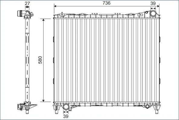 VALEO 701127 MOTOR SU RADYATORU LAND ROVER RANGE ROVER L405 L494 LR034553 ürün görseli 1