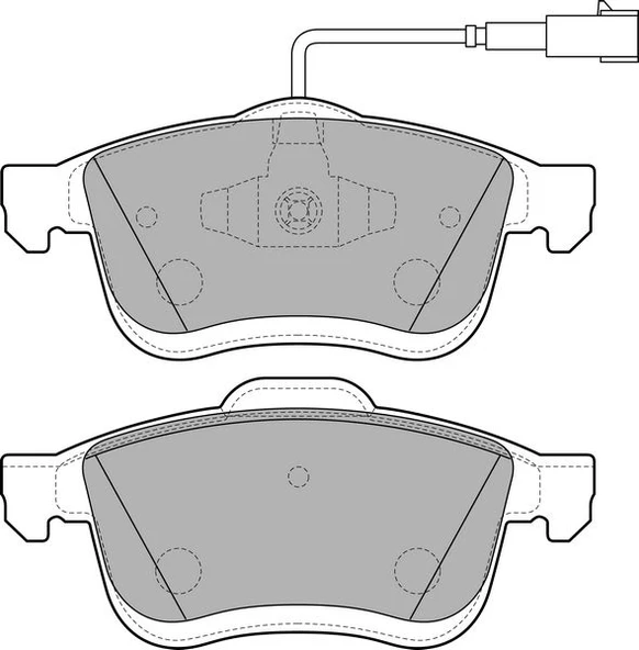 VALEO 9001125 ÖN BALATA FIAT DOBLO III 10> OPEL COMBO 12> 1.3D MTJ 1.4 1.6D MTJ 2.0D MTJ TEK FİŞLİ 77364929-77365311-77365396-WVA24727 ürün görseli 1