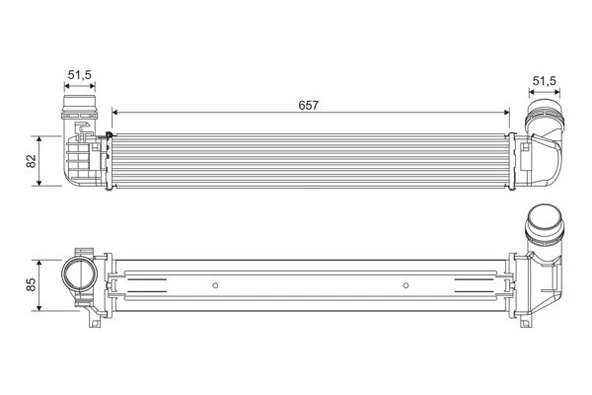 VALEO 818389 TURBO RADYATÖRÜ RENAULT FLUENCE 144960024R ürün görseli 1