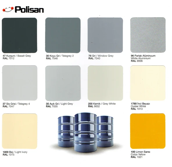 Polisan Rapid Boya 15 Kg ( Kartela Renkleri ) - Resim 2