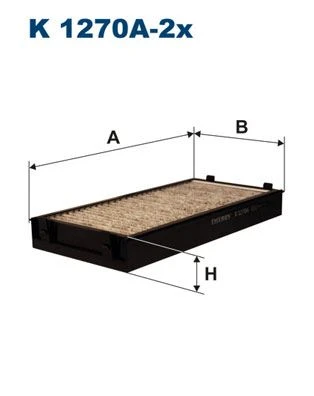 FILTRON K1270A-2X POLEN FILTRESI BMW E70 F15 F85 E71 E72 F16 F86 KARBONLU 64119248294 ürün görseli 1