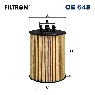 FILTRON OE648 YAĞ FİLİTRESİ ASTRA G-H 98 > CORSA B-C-D 96 > MERIVA 04-10 1.0-1.2-1.4 XE-XEP 650307-650311-9192425 ürün görseli 1