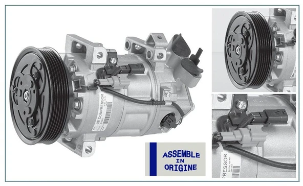 GUA 51329 KLİMA KOMPRESÖRÜ SIFIR ÜRÜN RENAULT MEGANE III TALİSMAN CAPTUR KADJAR I 12> CLIO IV 13> 1.5 dCi K9 K-NİSSAN QASHQAI II SUV 1.5 dCi 926002352R-926004990R-926008468R ürün görseli 1