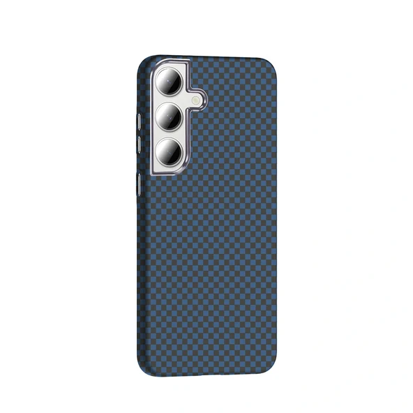 Galaxy S24 FE Kılıf M-safe Şarj Özellikli Karbon Fiber Görünümlü Zore Gros Kapak - 10